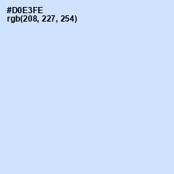 #D0E3FE - Hawkes Blue Color Image