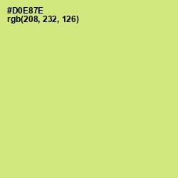 #D0E87E - Yellow Green Color Image