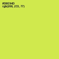 #D0E94D - Wattle Color Image