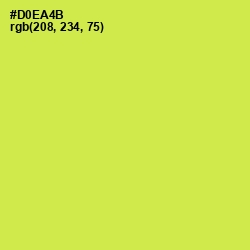 #D0EA4B - Wattle Color Image