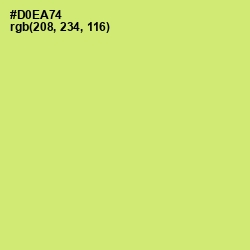 #D0EA74 - Yellow Green Color Image