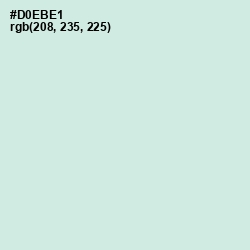 #D0EBE1 - Granny Apple Color Image