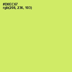 #D0EC67 - Yellow Green Color Image
