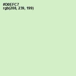 #D0EFC7 - Beryl Green Color Image