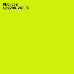 #D0F009 - Chartreuse Yellow Color Image