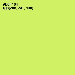 #D0F164 - Sulu Color Image