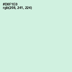 #D0F1E0 - Granny Apple Color Image