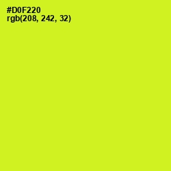 #D0F220 - Pear Color Image