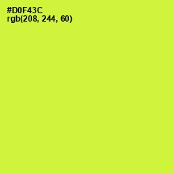 #D0F43C - Pear Color Image