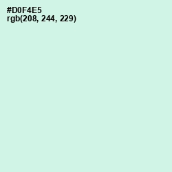 #D0F4E5 - Granny Apple Color Image