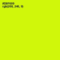 #D0F609 - Chartreuse Yellow Color Image