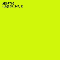 #D0F709 - Chartreuse Yellow Color Image