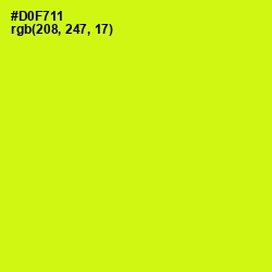 #D0F711 - Electric Lime Color Image