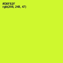 #D0F82F - Pear Color Image