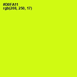 #D0FA11 - Electric Lime Color Image