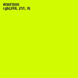 #D0FB00 - Chartreuse Yellow Color Image