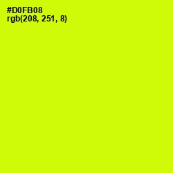 #D0FB08 - Chartreuse Yellow Color Image