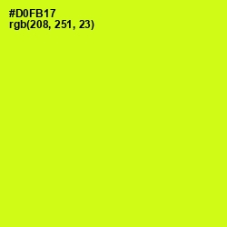 #D0FB17 - Electric Lime Color Image