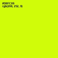 #D0FC09 - Chartreuse Yellow Color Image