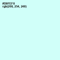 #D0FEF8 - Foam Color Image