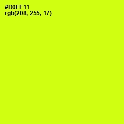 #D0FF11 - Electric Lime Color Image