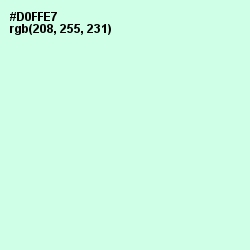 #D0FFE7 - Granny Apple Color Image