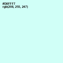 #D0FFF7 - Foam Color Image