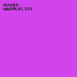 #D143ED - Fuchsia Pink Color Image