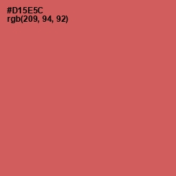 #D15E5C - Chestnut Rose Color Image