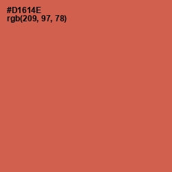 #D1614E - Red Damask Color Image