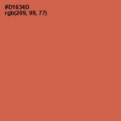 #D1634D - Red Damask Color Image