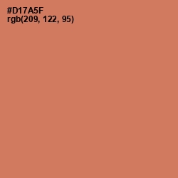 #D17A5F - Raw Sienna Color Image