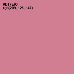 #D17E93 - Charm Color Image