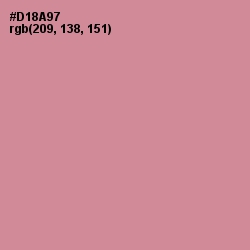 #D18A97 - Puce Color Image
