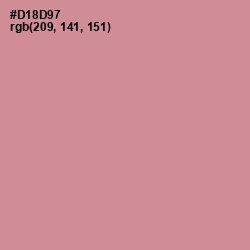 #D18D97 - Puce Color Image