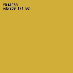 #D1AE38 - Old Gold Color Image