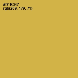 #D1B347 - Turmeric Color Image