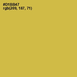 #D1BB47 - Turmeric Color Image