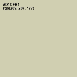 #D1CFB1 - Soft Amber Color Image