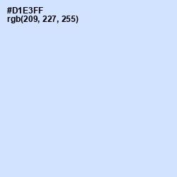 #D1E3FF - Hawkes Blue Color Image