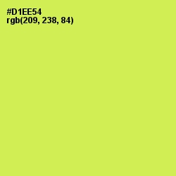 #D1EE54 - Wattle Color Image