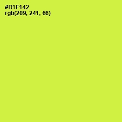 #D1F142 - Starship Color Image
