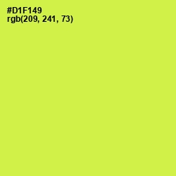 #D1F149 - Starship Color Image