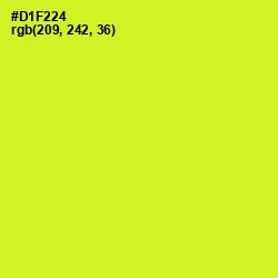 #D1F224 - Pear Color Image