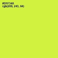 #D1F340 - Starship Color Image