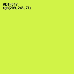 #D1F347 - Starship Color Image