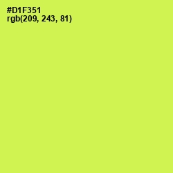 #D1F351 - Starship Color Image