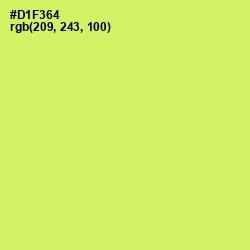 #D1F364 - Sulu Color Image