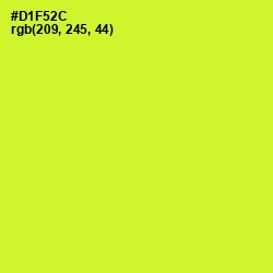 #D1F52C - Pear Color Image