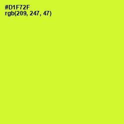 #D1F72F - Pear Color Image